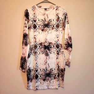 Snake print dress